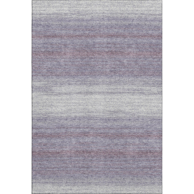 Premium Machine Washable Birchview AMF1033 Striped Rug, Rectangle 10' x 14'