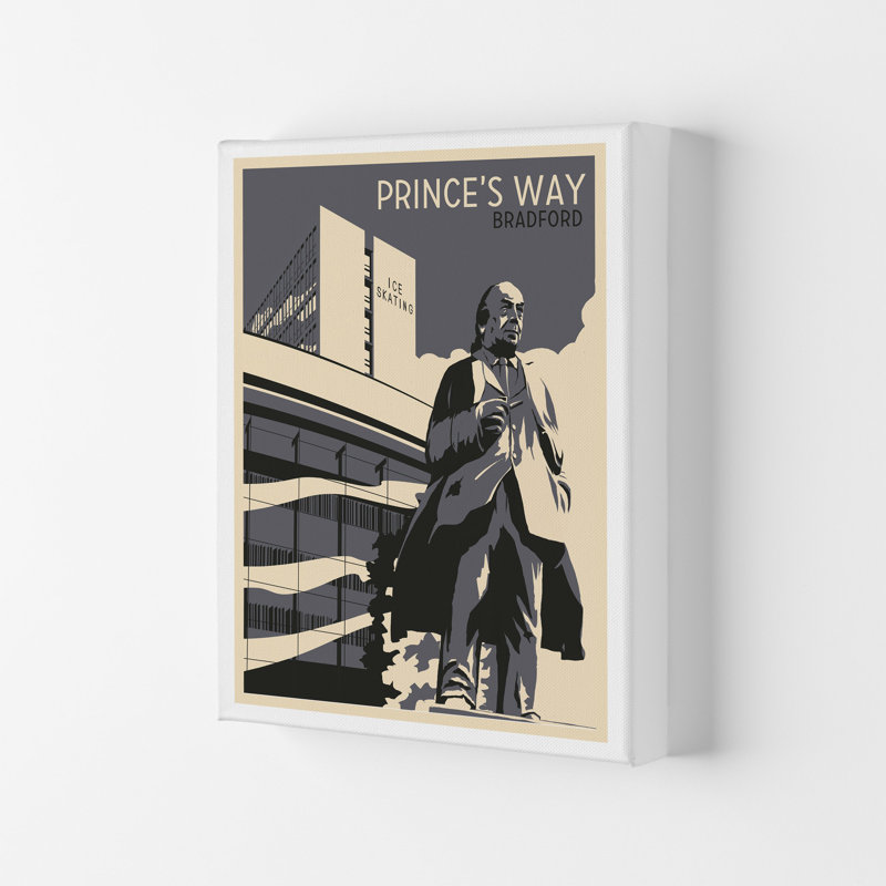 Prince's Way, Bradford by Richard O'Neill - Print, 84cm H x 59.4cm W x 4cm D, Wrapped Canvas