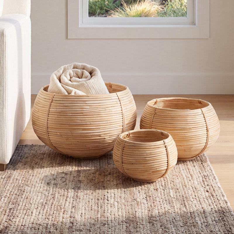 Joss & Main Callie Seagrass Decorative Basket