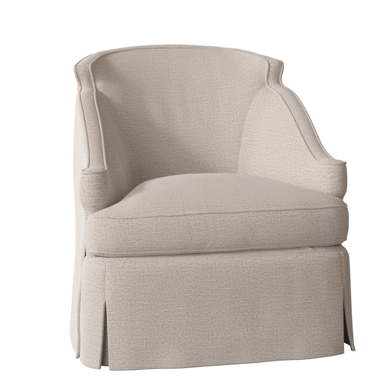 Barbara Upholstered Accent Chair, Elise Linen