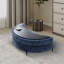 Grand repose-pieds rembourré avec rangement demi-lune-41860307
