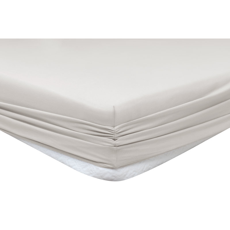 100% Cotton Fitted Sheet, Queen Fitted Sheet, Beige