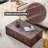 Walnut Wood Grain Coffee Table, 47.82 Lb - 39.3*23.6*12 Inch, Enhances Room Beauty Inch Surface Elegance-1767456314