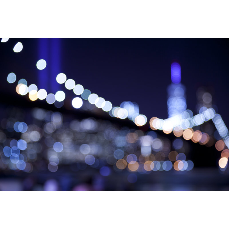 Bokeh Lights - Wrapped Canvas Print, 30cm H x 46cm W x 3.8cm D