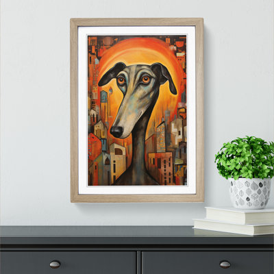 Greyhound Orphism No.2 - Framed Print