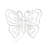 2D Butterfly Sign: Bright Spring Mix