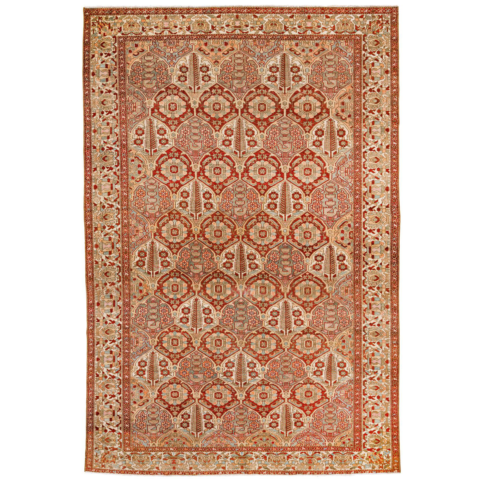 Home and Rugs One-of-a-Kind 6'8'' X 10'0'' 1990s Wool Area Rug in Red ...