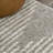 Elm Diamond Stripe Geometric Shag Gray/Ivory Rug-877582134