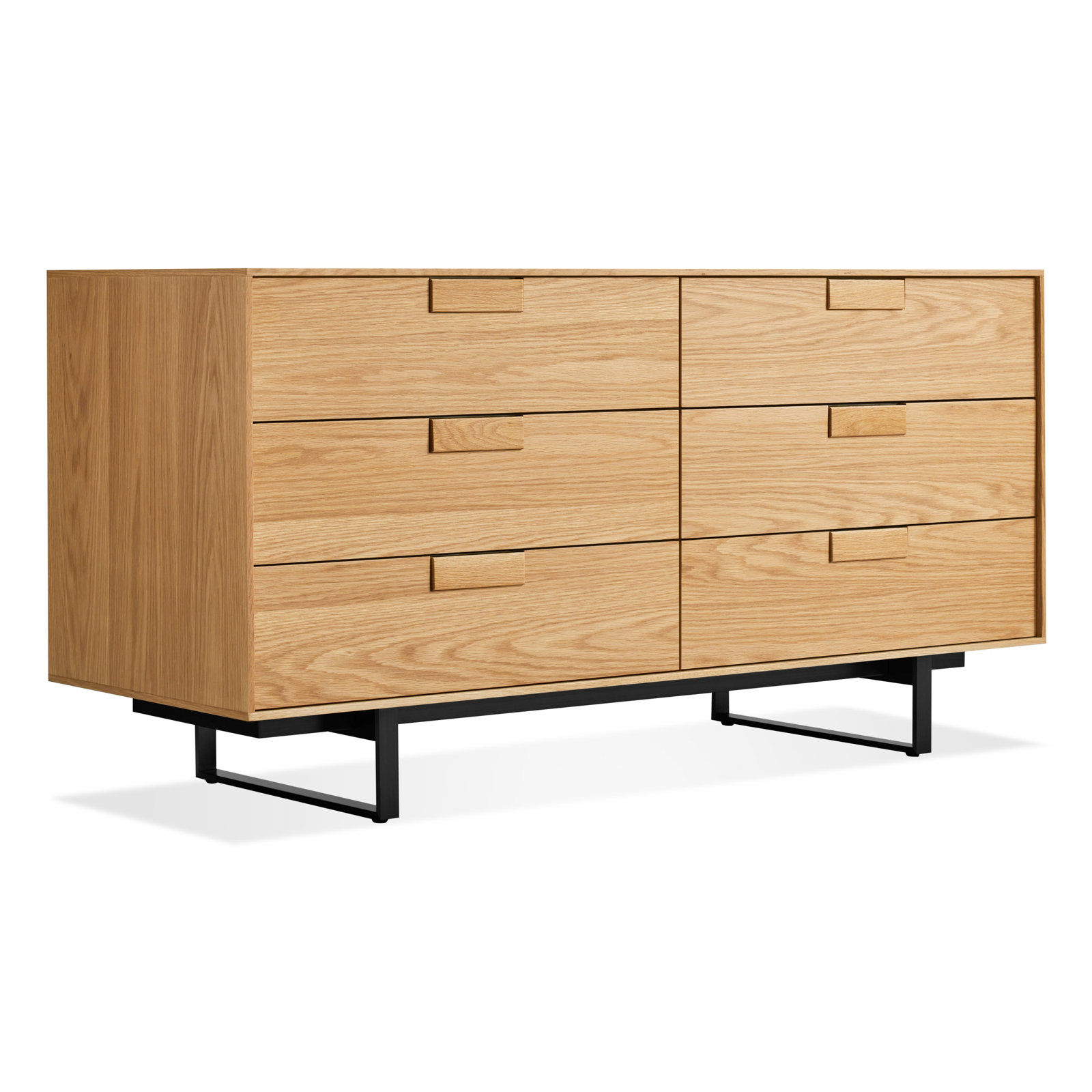 Series 11 6 - Drawer Dresser, Oblivion/White Oak