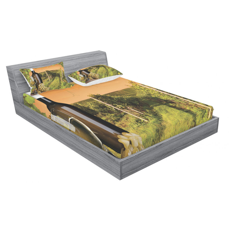Microfiber Sheet Set, Full Sheet Set with Fitted Sheet