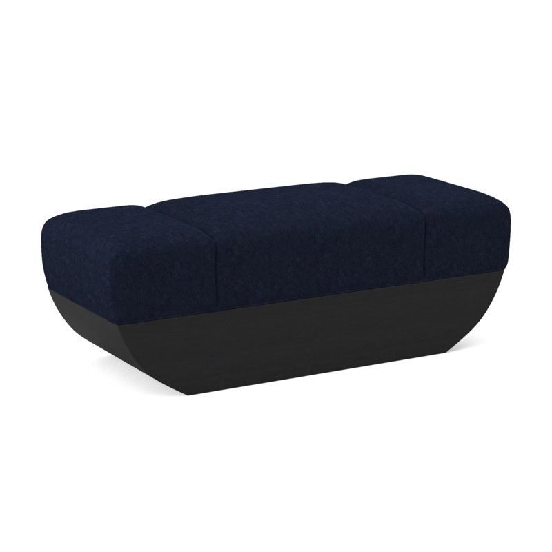 Ark Upholstered Bench, Margaret Ebony Polyester Blend, Espresso