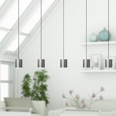 Luminaire suspendu linéaire à 5 lumières pour îlot de cuisine Andromedae