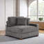 Upholstered Side Chair with Footstool-948402428