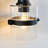 5-Light Bathroom Vanity Light with Clear Glass Shades, Matte Black Wall Light Fixture-1349768772