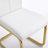 Contemporary Glam Tempered Glass 9-Piece Dining Set with Cantilever Chairs-22661659-31726607-31726613