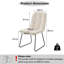 47cm H Tufted Upholstered Upholstered Back Side Chair in Brown-161156966
