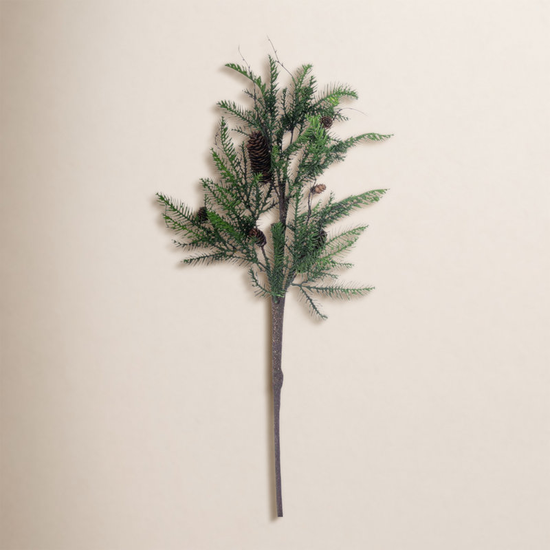 40" Green Cedar Pinecone Spray 2/Bag.