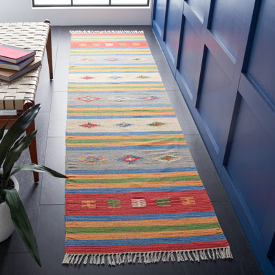 Barhorst Hand Woven Cotton Southwestern Rug