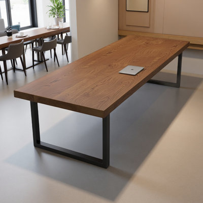 Solid Wood Tabletop, Rectangular Dining Table