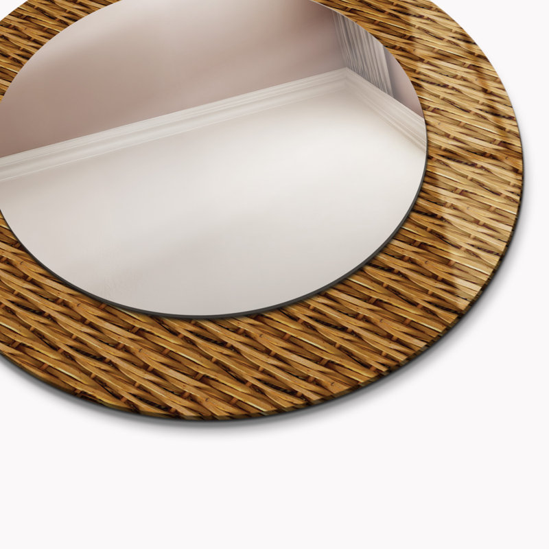 Wicker, 17" x 17"