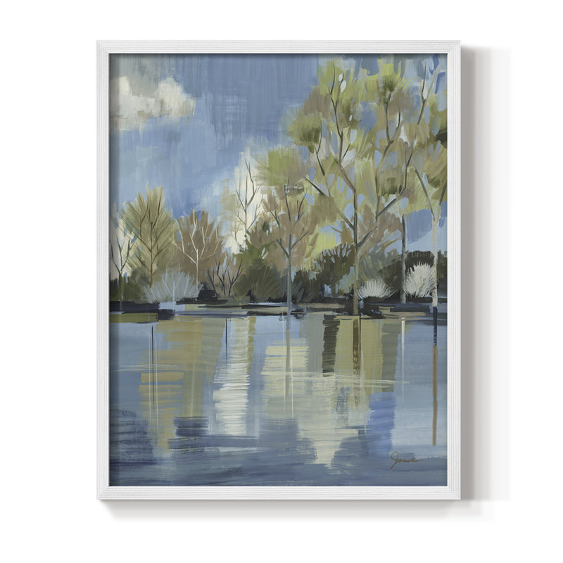 «Enchanted Forest I», reproduction encadrée - bois massif, Blanc, H 10 po x l 8 po