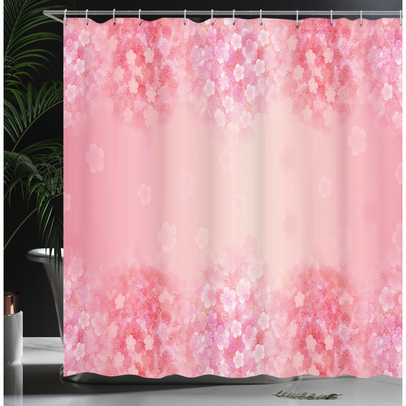 Shower Curtain with Hooks Included, 84"H x 69"W
