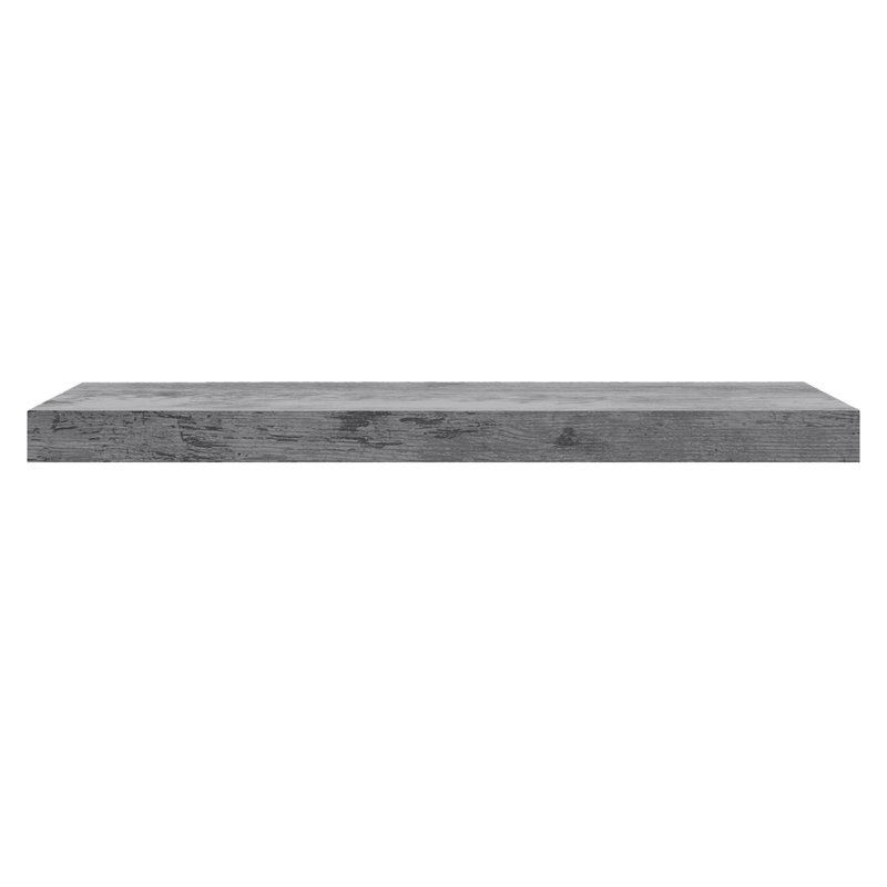 Derrance Floating Shelf, 3.8cm H x 110cm W x 22.9cm D, Grey Oak Rustic