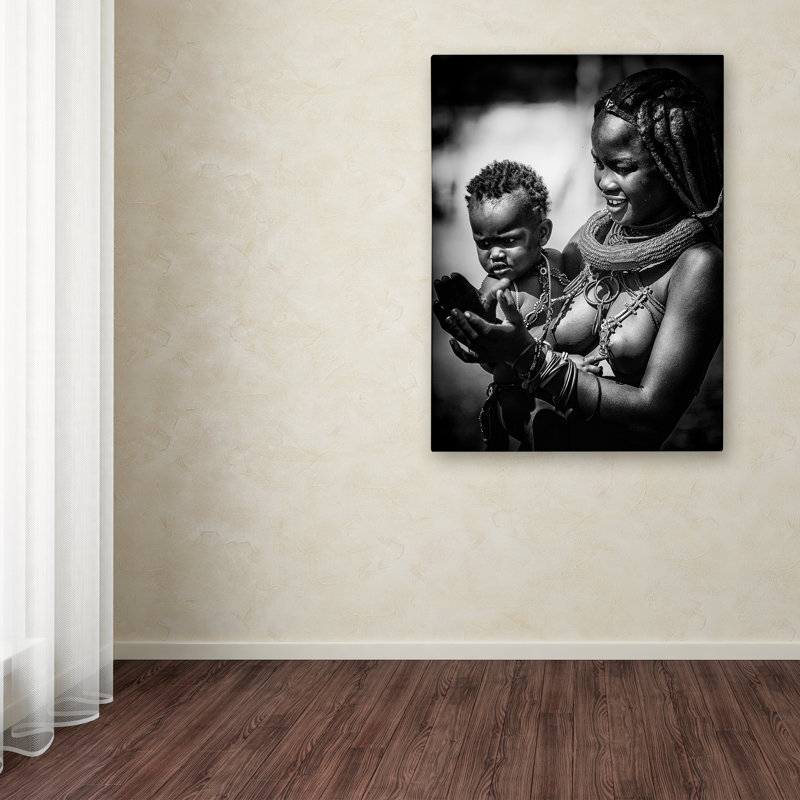 « happy maternity », reproduction de photo sur toile tendue, H 19 po x l 14 po