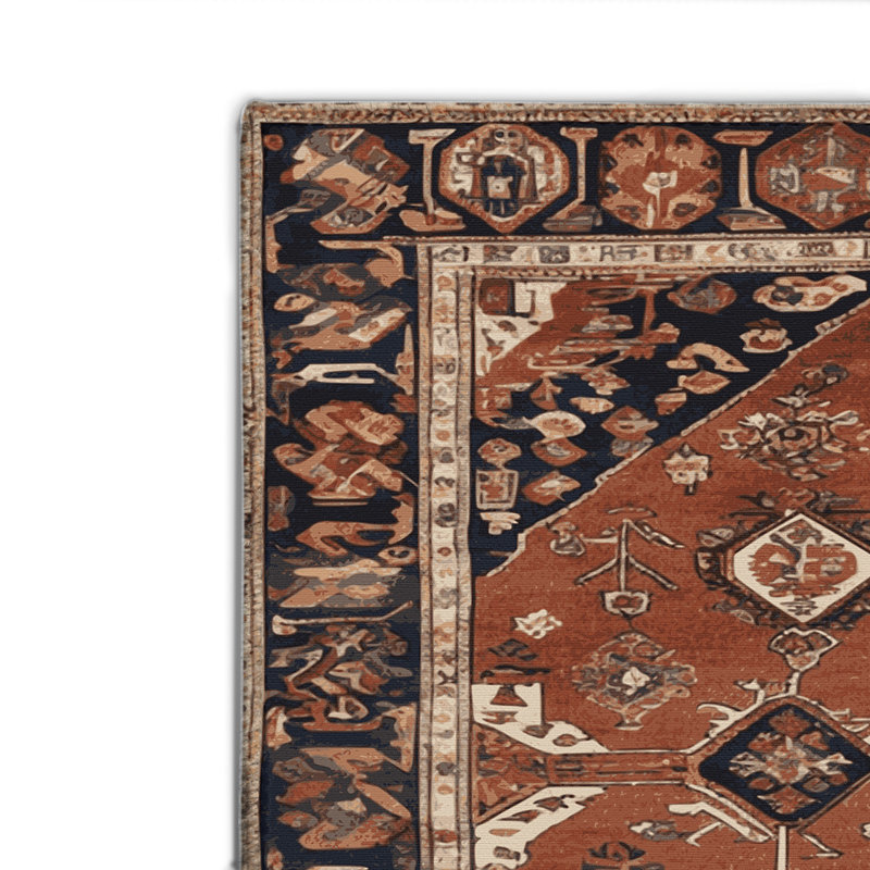 Tapis turc intérieur et extérieur brun, Rectangulaire 2 pi x 3 pi