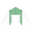 Greenhouse Folding with Roof with Storage Green Iron Garden Structure