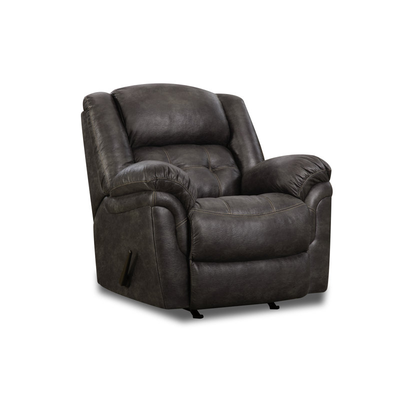 Fauteuil inclinable rembourré Haven, Polyester gris