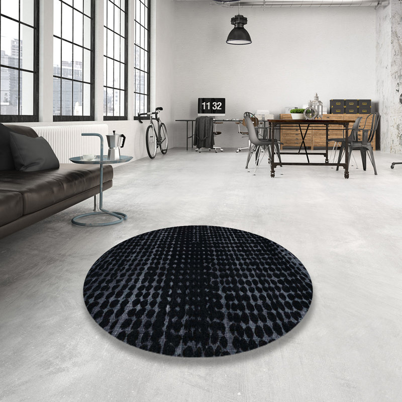 Abstract Indoor Rug, Round 4'