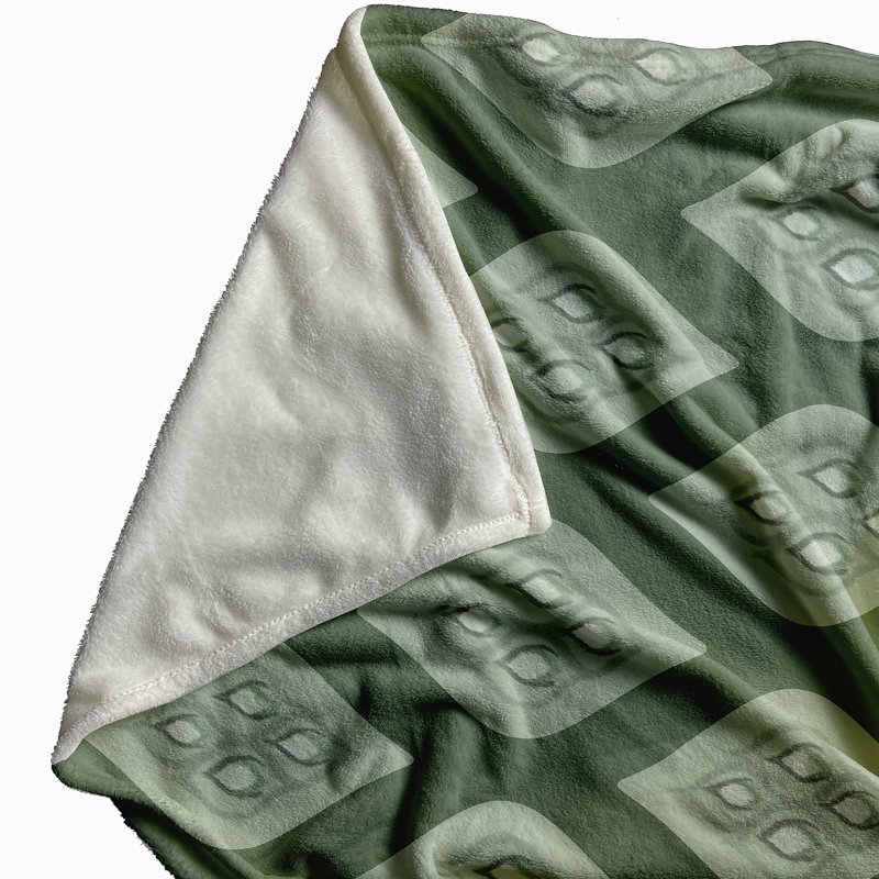 Aviva Plain Weave / Muslin Throw Blanket, Green