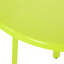 Extérieur bistro lime mat, fabrication artisanale en fer, élégant et 2 chaises et table de couleur thermolaquée, idéale pour les lieux de rencontre,