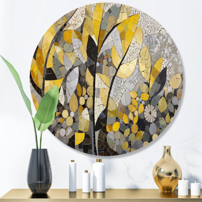 Mamdouh " Yellow And Grey Patterns In Artistic Fusion "