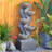 Mandile Hand Crafted Weather Resistant Floor Fountain with Light