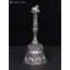 Cloche Nandi 3 pouces en laiton avec placage d'argent