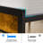 Twin Upholstered Bed Frame With LED Lights & Storage Headboard, Metal Platform Bed with Charging Station, No Box Spring Needed-1030543749