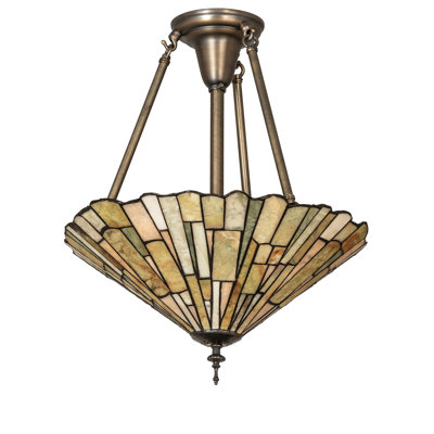 Glass Semi Flush Mount