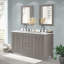 Meuble-lavabo de style transitionnel l 60 po Williamsburg avec portes et tiroirs à fermeture en douceur