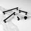 Piper Collection Bar Pull - 6-5/16" Center to Center Cabinet Pull Matte Black - Mid-century Modern Hardware for Drawers & Cabinets-116358817-50259538
