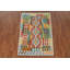 Tapis décoratif réversible en laine kilim oriental 3 x 5