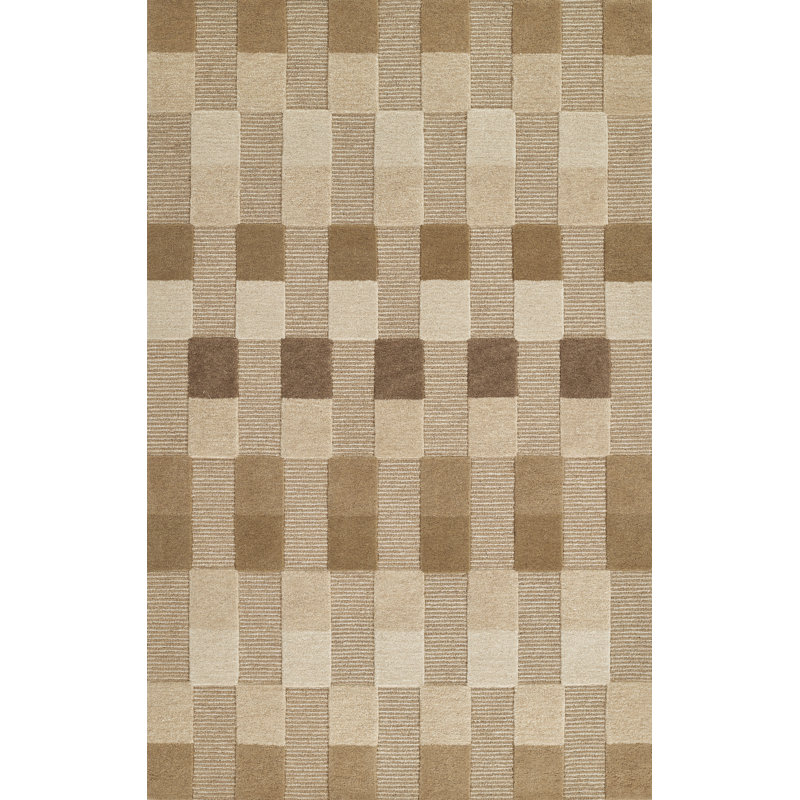 Momeni Fletcher Hand Tufted Wool Striped Natural Area Rug 2'3" X 8' Runner, 2'3" X 8' Runner