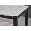Hannahs White Marble Effect Dining Table With 4 Monza Velvet Chairs-369967862