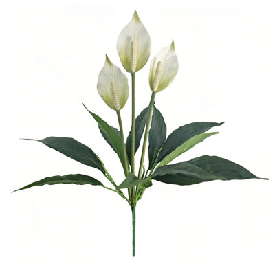 Artificial Plastics Flowers 18.5in Realistic Artificial Potted Plants Outdoor Garden Decoration For Festive Everyday Settings Ideal Decoration For Outdoor Gardens