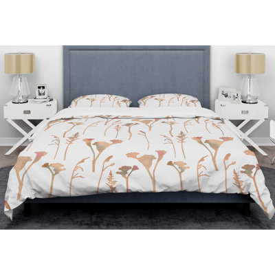 Farmhouse / Country Twill Floral Duvet Cover
