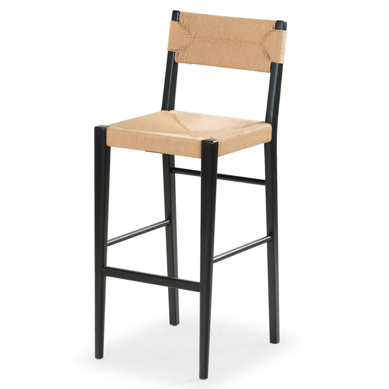 Tabouret Cresson Cody, Noir, Tabouret de bar (siège d'une hauteur de 29,7 po)
