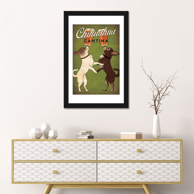 «Chihuahua Cantina», impression sur toile tendue