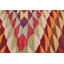 Kilim audacieux et coloré multicolore 6 pi 6 po x 9 pi 9 po