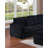 Black Finish 4Pc Modern Sectional Set Left And Right Arm Loveseat Matching Pillow Square Arms Cocktail Ottomanplastic Legs Primary Living Room-2097747657